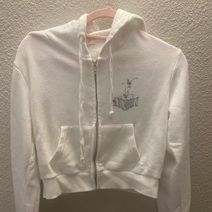 Brandy Melville Santa Monica cropped zip up